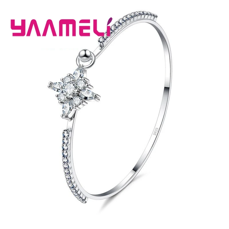 Full Austrian AAA+ Crystal Bracelet Bangles 925 Sterling Silver Luxury Jewelry for Women Girls Lovely Gift Wristband
Full Austrian AAA+ Crystal Bracelet Bangles 925 Sterling Silver Luxury Jewelry for Women Girls Lovely Gift Wristband