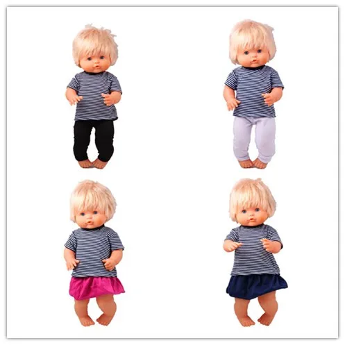 Clothes For Dolls Fit 40cm 41 cm Nenucos Doll Nenuco Ropa y su Hermanita Kawaii Stripes T-shirt And White Or Black Pants
Clothes For Dolls Fit 40cm 41 cm Nenucos Doll Nenuco Ropa y su Hermanita Kawaii Stripes T-shirt And White Or Black Pants
