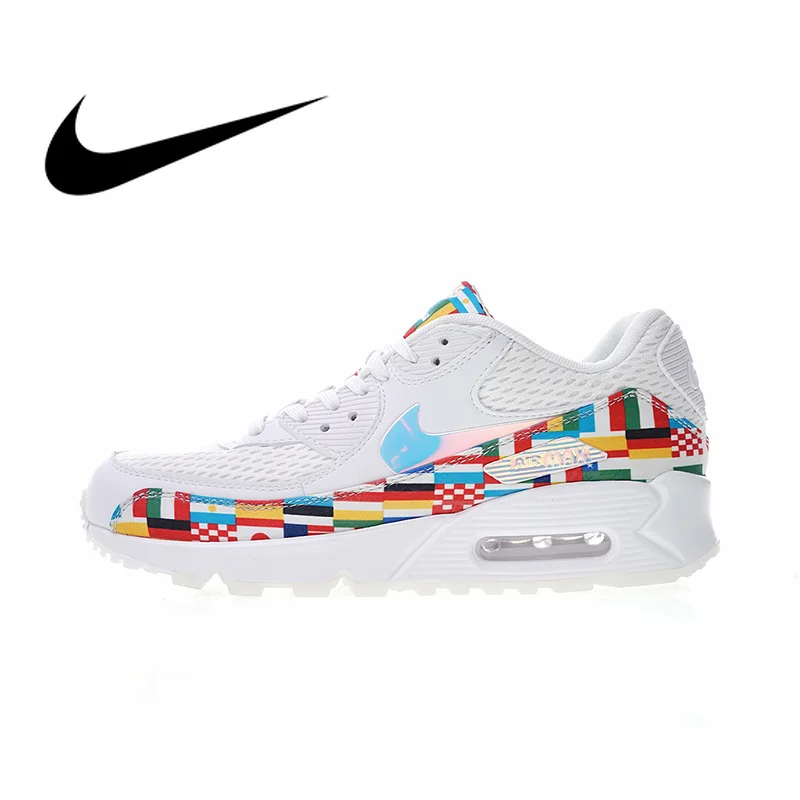 

Nike Air Max 90 NIC QS International Flag Men's Running Shoes Sport Outdoor Sneakers Athletic Designer Footwear 2018 New AO5119