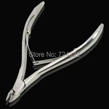 

2pcs Stainless Steel Nail nipper Tool Cuticle care scissors Spoon Remover Cutter Clipper manicure shovel Free Shipping