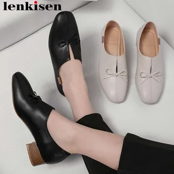 Lenkisen new arrival loafers classic design high quality PU chunky heels slip on bowtie square toe plus size women pumps L1f6
Lenkisen new arrival loafers classic design high quality PU chunky heels slip on bowtie square toe plus size women pumps L1f6
