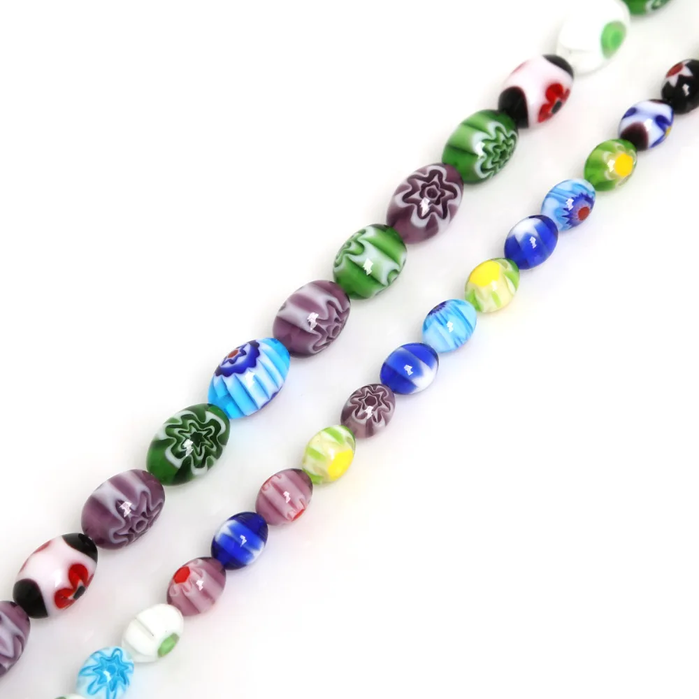 New Arrival Multi Color 6x8mm 8x12mm Oval Murano lampwork glass beads For DIY Necklaces Jewelry Making Crafts
New Arrival Multi Color 6x8mm 8x12mm Oval Murano lampwork glass beads For DIY Necklaces Jewelry Making Crafts
