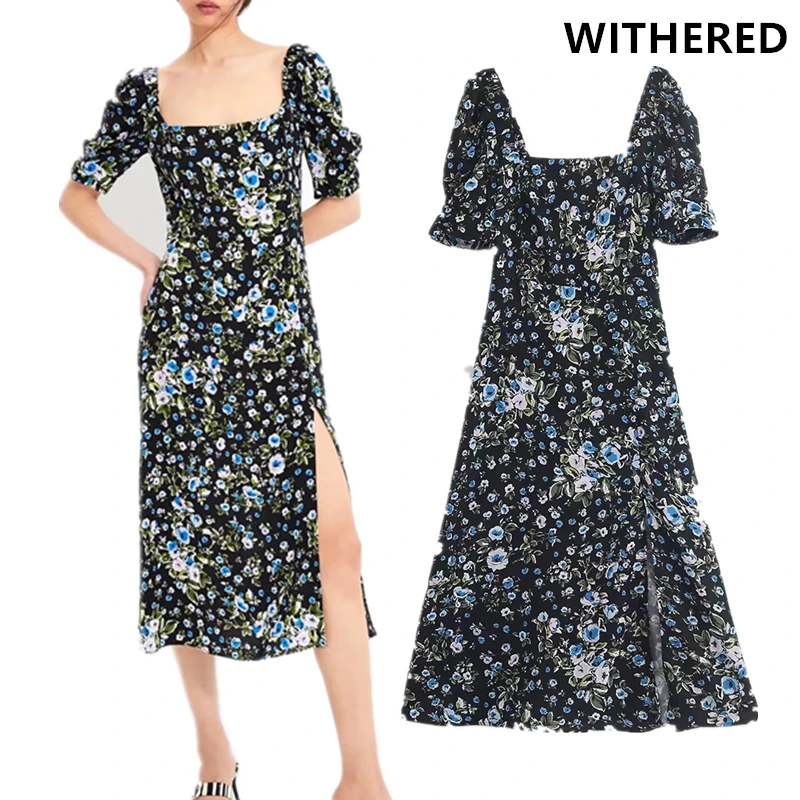 Withered summer dress women england floral printing square collar sexy party dress vestidos beach dress maxi dress 2 piece set
Withered summer dress women england floral printing square collar sexy party dress vestidos beach dress maxi dress 2 piece set