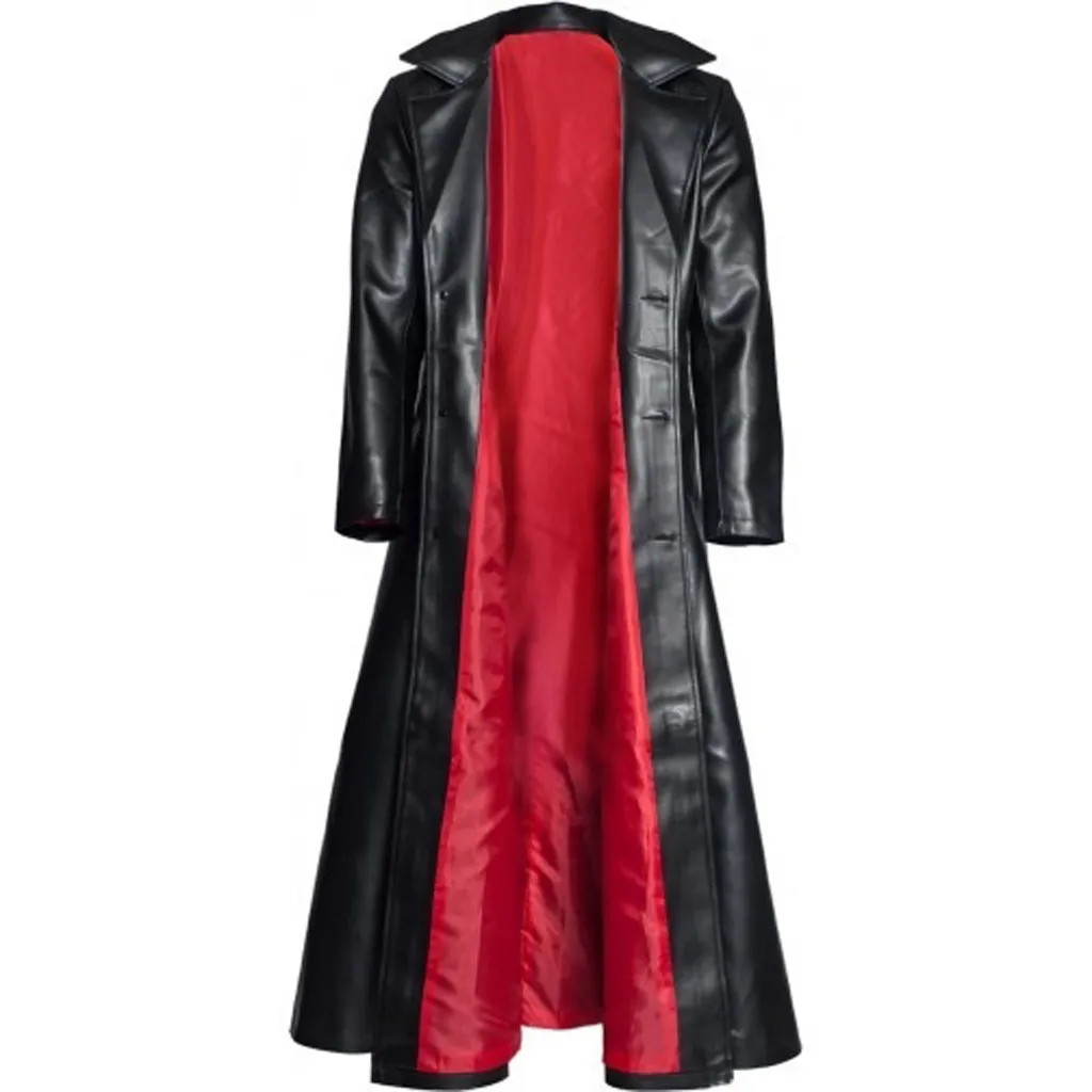 Men's Fashion Long Sleeve Lapel Leather Coat Winter Gothic Punk Black Long Coat Long Jacket Goth Vampire Coat Dark Knight Cool
Men's Fashion Long Sleeve Lapel Leather Coat Winter Gothic Punk Black Long Coat Long Jacket Goth Vampire Coat Dark Knight Cool