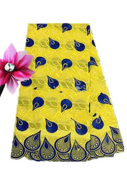 Yellow And Blue swiss lace material African swiss voile lace in switzerland High Quality 100% Cotton Lace Fabric
Yellow And Blue swiss lace material African swiss voile lace in switzerland High Quality 100% Cotton Lace Fabric