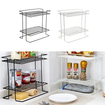 Double Spice Shelf Wrought Iron Floor Shelf Multi-functional Storage Rack Kitchen Supplies Home
Double Spice Shelf Wrought Iron Floor Shelf Multi-functional Storage Rack Kitchen Supplies Home