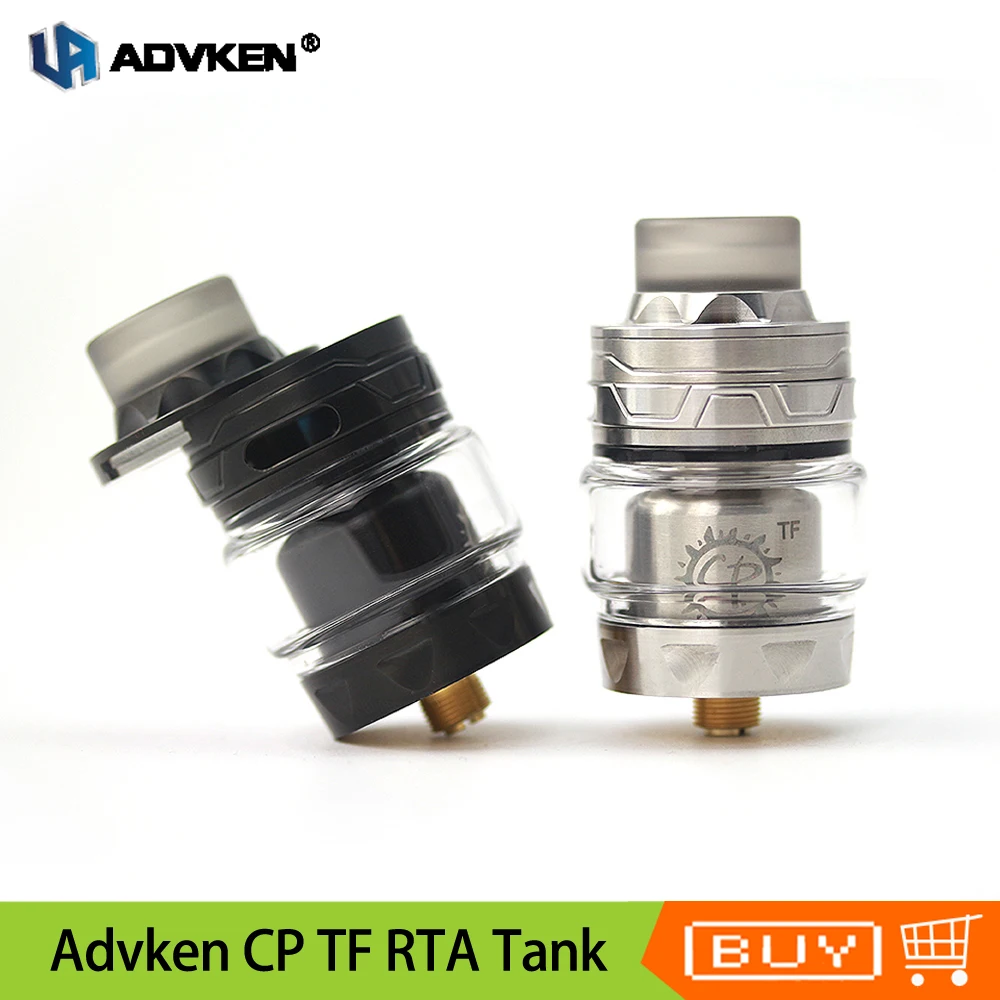 Original ADVKEN CP TF RTA Tank 3ml/4ml Capacity 24mm Single Coil RTA Atomizer Top Airflow Electronic Cigarette Vape Tank
Original ADVKEN CP TF RTA Tank 3ml/4ml Capacity 24mm Single Coil RTA Atomizer Top Airflow Electronic Cigarette Vape Tank