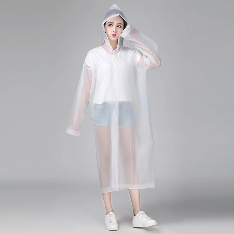 Women Raincoat and Waterproof Hooded EVA Rain Jacket Poncho Outside Hiking Rainwear Uniform code RainCoat Women rain coat
Women Raincoat and Waterproof Hooded EVA Rain Jacket Poncho Outside Hiking Rainwear Uniform code RainCoat Women rain coat