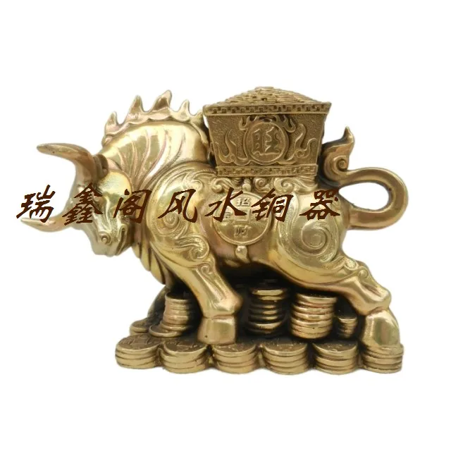 Bronze statue copper Topnew Large fortune cattle feng shui home decoration gift technology
Bronze statue copper Topnew Large fortune cattle feng shui home decoration gift technology