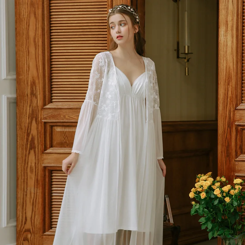2019 White Autumn Sexy Robe&Gown Sets Women's Robe Night Set Home Bathrobe Lounge Set Peignoir Bathrobe Long Lace Robe Pajamas
2019 White Autumn Sexy Robe&Gown Sets Women's Robe Night Set Home Bathrobe Lounge Set Peignoir Bathrobe Long Lace Robe Pajamas