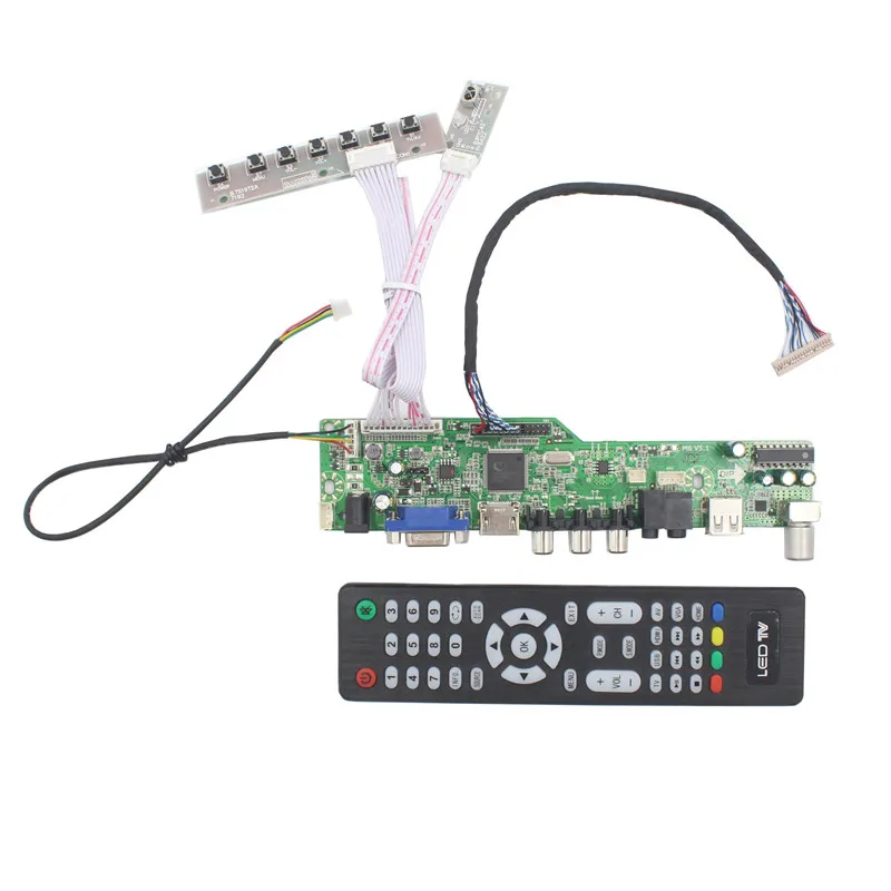 Плата контроллера ЖК-телевизора с ТВ AV VGA Аудио USB HDMI-совместима с 12,1 дюймовой панелью 800x600 G121SN01 V402 TM121SDSG05 G121STN01
Плата контроллера ЖК-телевизора с ТВ AV VGA Аудио USB HDMI-совместима с 12,1 дюймовой панелью 800x600 G121SN01 V402 TM121SDSG05 G121STN01