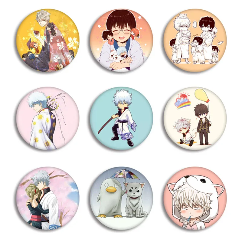 Anime Gintama Cosplay Badge Fashion Cartoon Sakata Gintoki Hijikata Toushirou Brooch Pin Jewelry Graduation Gift Bag Decoration
Anime Gintama Cosplay Badge Fashion Cartoon Sakata Gintoki Hijikata Toushirou Brooch Pin Jewelry Graduation Gift Bag Decoration
