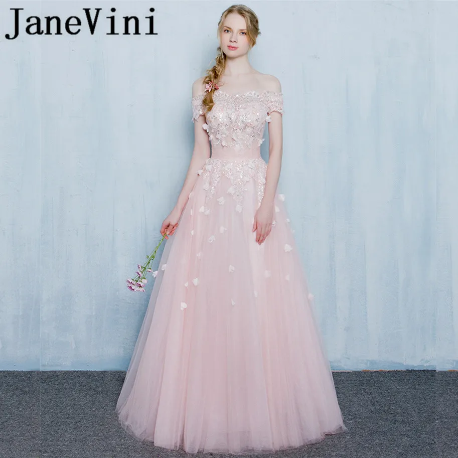JaneVini Vestidos Pink Beads Sequins Mother of the Bride Dresses A Line Boat Neck Lace Applique Floor Length Tulle Evening Dress
JaneVini Vestidos Pink Beads Sequins Mother of the Bride Dresses A Line Boat Neck Lace Applique Floor Length Tulle Evening Dress