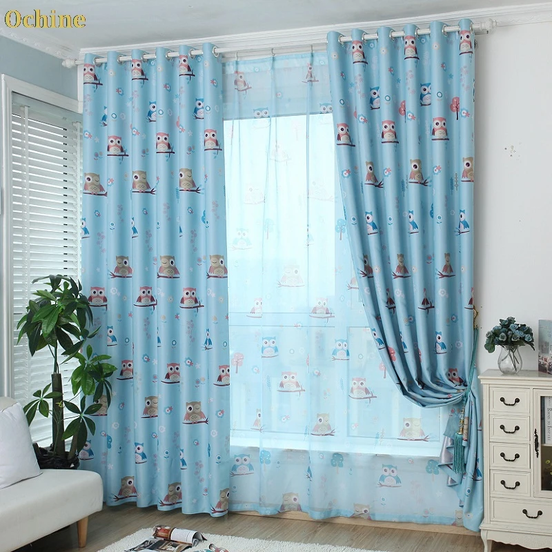 OCHINE 37.4"*98.4" Cartoon Owl Pattern Blackout Curtains For Children Living Room Window Curtain Panel Drapes
OCHINE 37.4"*98.4" Cartoon Owl Pattern Blackout Curtains For Children Living Room Window Curtain Panel Drapes