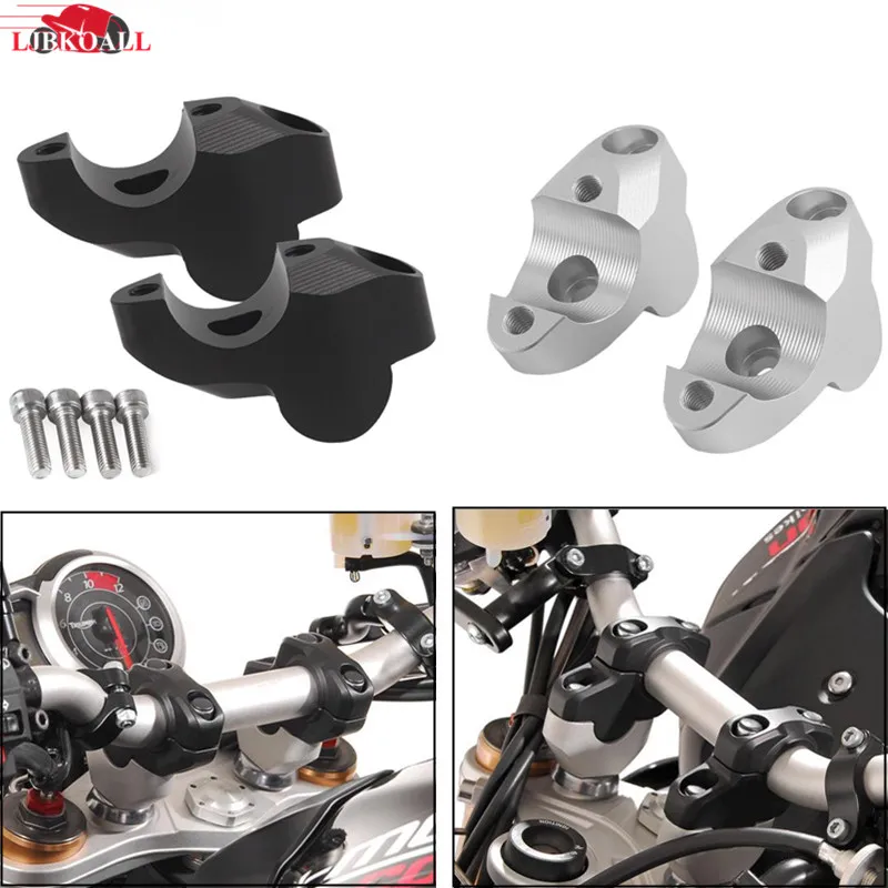 Handlebar Riser Up Backs Moves Bracket Kit For KTM 1050 1090 1190 1290 Adventure Handlebar Bar Mount Clamp Riser Black / Silver
Handlebar Riser Up Backs Moves Bracket Kit For KTM 1050 1090 1190 1290 Adventure Handlebar Bar Mount Clamp Riser Black / Silver