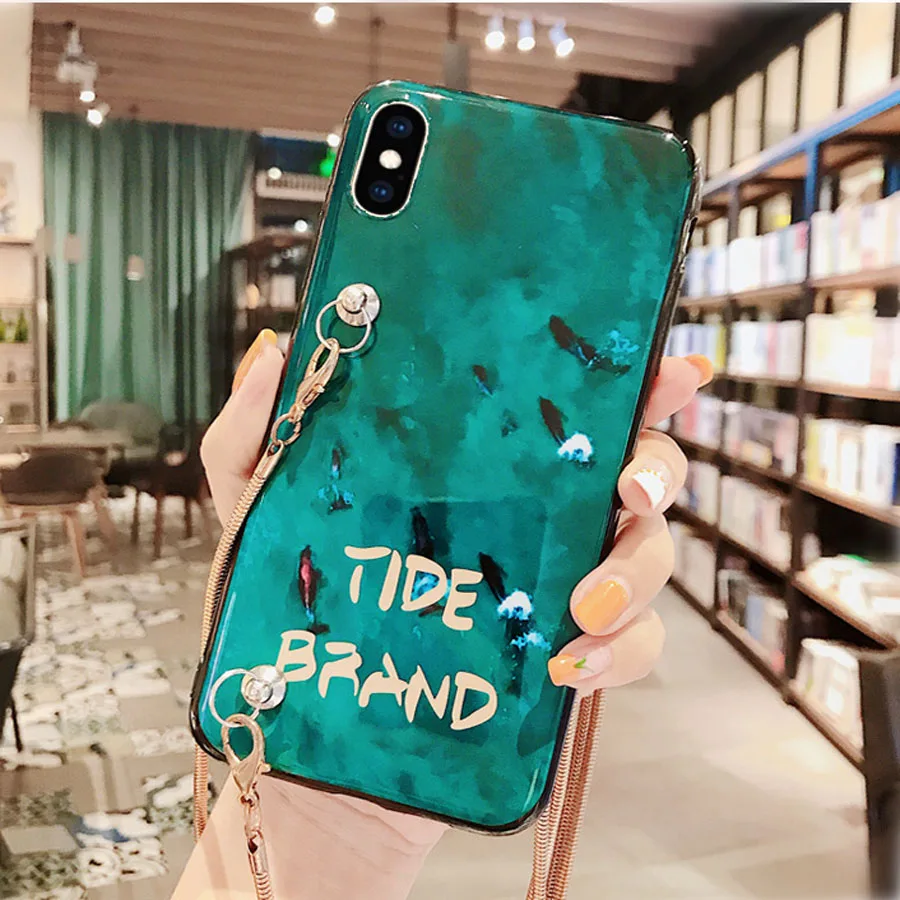 blue ray chain strap tpu case for iphone XS MAX XR X 7 8 6 6S plus 5 se 5s case cover fashion patterned soft silicon phone bag
blue ray chain strap tpu case for iphone XS MAX XR X 7 8 6 6S plus 5 se 5s case cover fashion patterned soft silicon phone bag