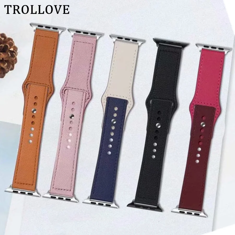 Watchband for Apple Watch Band Series 4/3/2/1 Sport Genuine Leather Bracelet 42mm 38mm Strap For iwatch 40mm 44mm Loop Band Belt
Watchband for Apple Watch Band Series 4/3/2/1 Sport Genuine Leather Bracelet 42mm 38mm Strap For iwatch 40mm 44mm Loop Band Belt