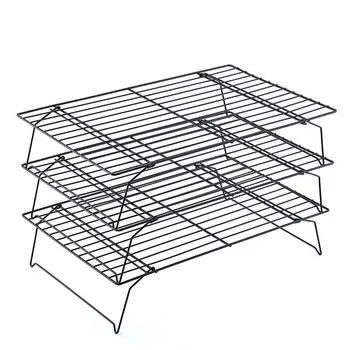 3 Layer Baking Cake Cold Shelves Dry Net Kitchen Storage Holders Biscuit Drying Rack Bread Down Buckle Cake Cooling Rack
3 Layer Baking Cake Cold Shelves Dry Net Kitchen Storage Holders Biscuit Drying Rack Bread Down Buckle Cake Cooling Rack