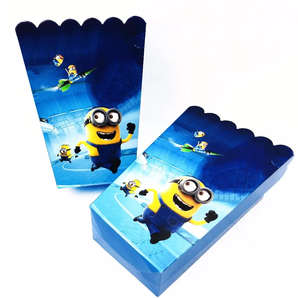 6pcs/set Minions Cartoon Candy/Gift/Popcorn Box Children Birthday Event Party Supplies Decorations disposable Popcorn boxs
6pcs/set Minions Cartoon Candy/Gift/Popcorn Box Children Birthday Event Party Supplies Decorations disposable Popcorn boxs