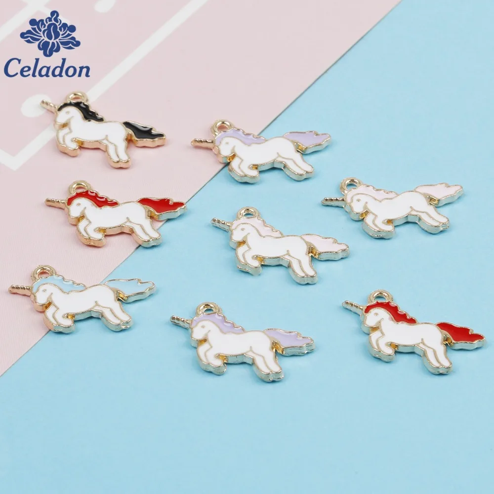 10PCS High Quality Zinc Alloy Colorful Enamel Mini Unicorn Charms Handmade Pendant DIY Earrings Necklace Findings
10PCS High Quality Zinc Alloy Colorful Enamel Mini Unicorn Charms Handmade Pendant DIY Earrings Necklace Findings