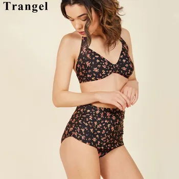 Trangel Floral Print Bikini Set Women High Waist Swimwear 2019 Swimsuit Beachwear Bathing Suit Halter Top Padded Bikinis Biquini
Trangel Floral Print Bikini Set Women High Waist Swimwear 2019 Swimsuit Beachwear Bathing Suit Halter Top Padded Bikinis Biquini