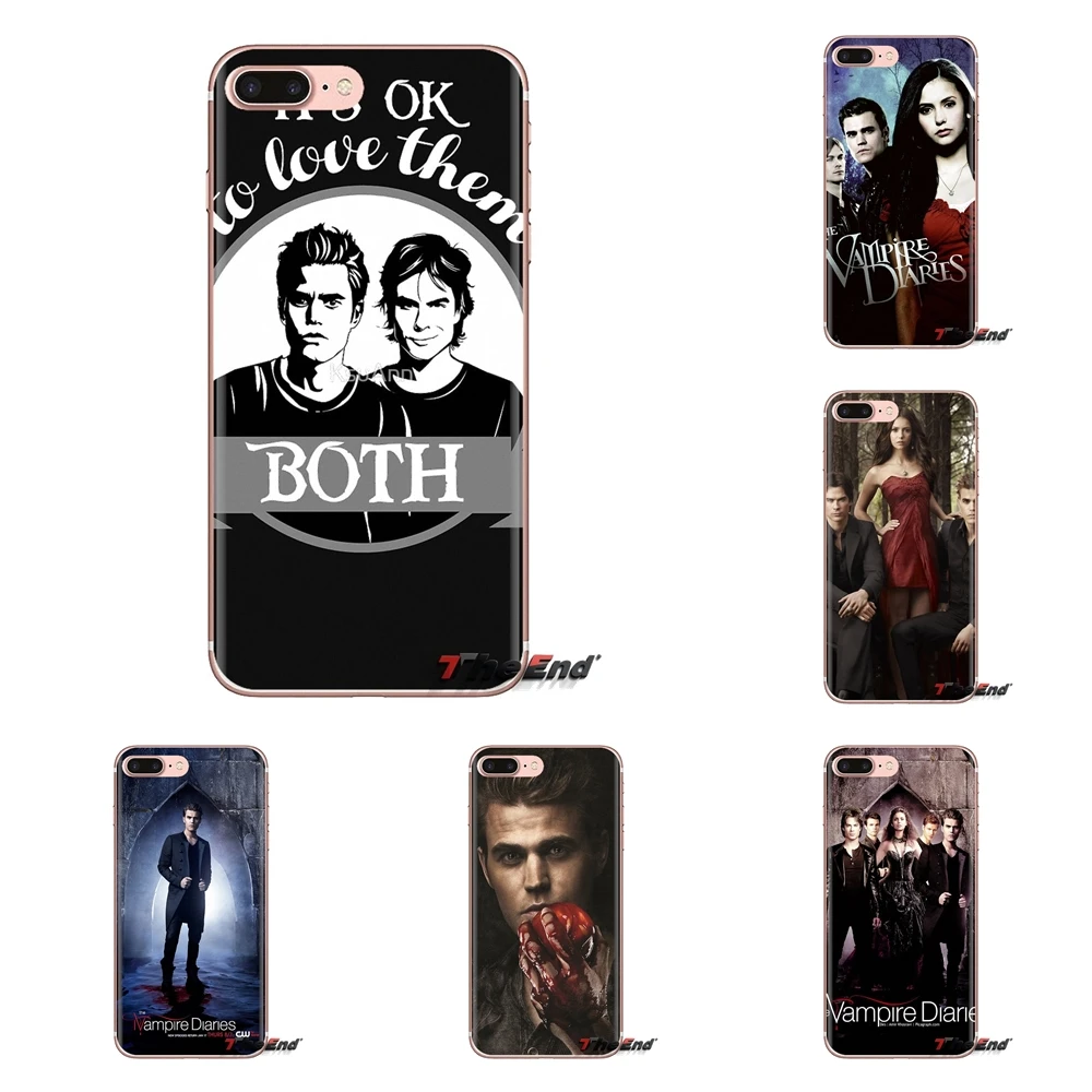 Silicone Phone Case Covers For Samsung Galaxy S3 S4 S5 Mini S6 S7 Edge S8 S9 S10 Plus Note 3 4 5 8 9 tv show The Vampire Diaries |