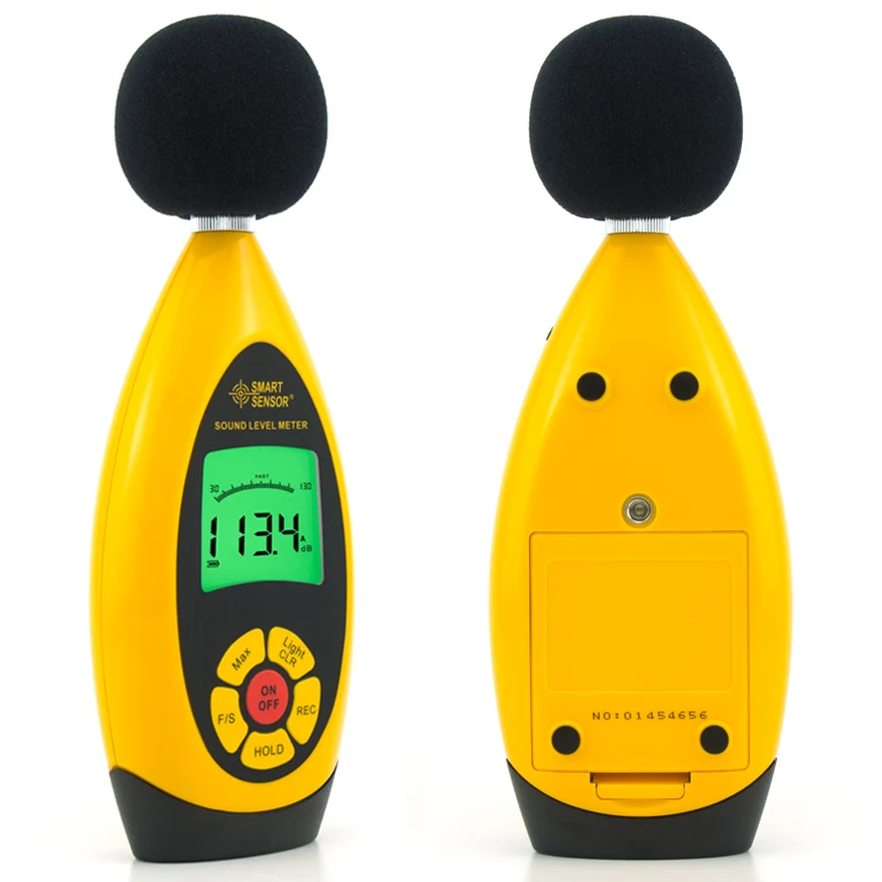 Smart Sensor AR854 Multifunctional Sound Level Meter 30~130dB Portable Sound Detector
Smart Sensor AR854 Multifunctional Sound Level Meter 30~130dB Portable Sound Detector