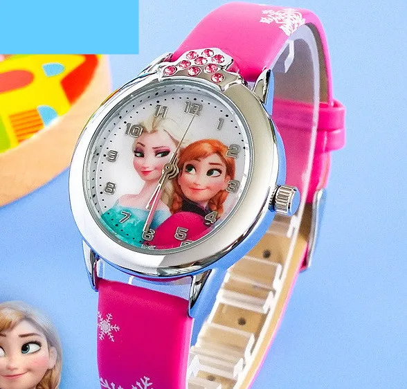 Ruislee relojes детские часы с героями мультфильмов принцессы Эльзы и Анны модные милые