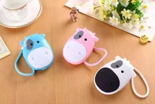 Cartoon Cow Power Bank Battery external emergency 8800mAh USB powerbank charger for iphone6 6s samsung s5 s6