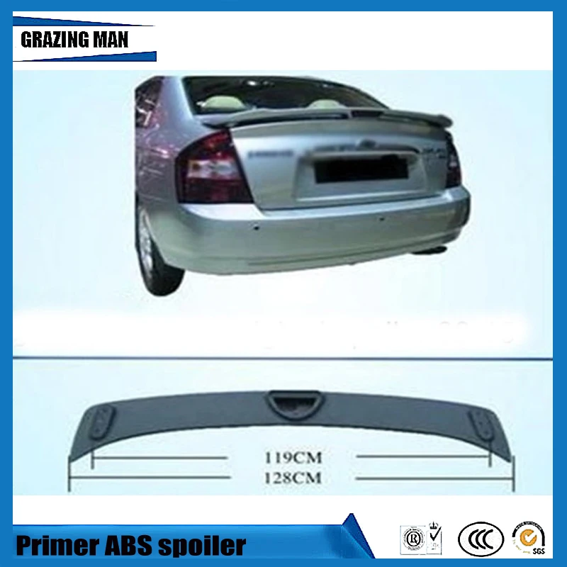 ABS Primer Unpainted Color Original Style Rear Trunk Car Spoiler for Cerato 2008-2015
ABS Primer Unpainted Color Original Style Rear Trunk Car Spoiler for Cerato 2008-2015