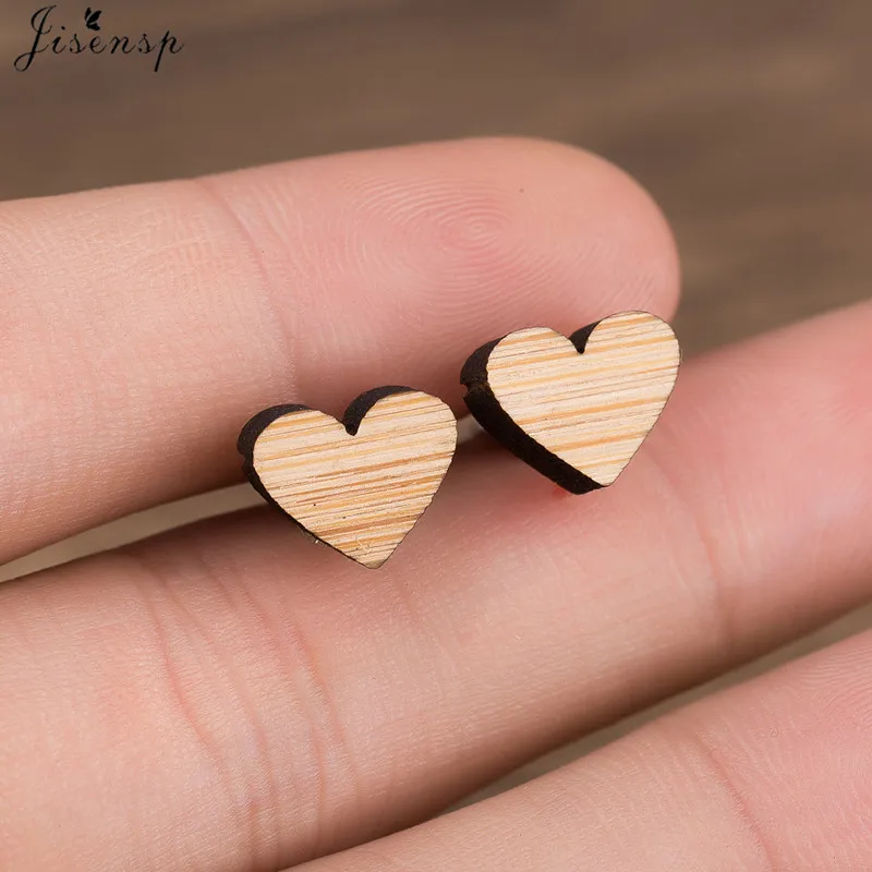 Jisensp Handmade Natural African Wooden Earrings Cute Love Heart Stud Earrings for Women Girl Ear Jewelry Brinco Christmas Gift
Jisensp Handmade Natural African Wooden Earrings Cute Love Heart Stud Earrings for Women Girl Ear Jewelry Brinco Christmas Gift