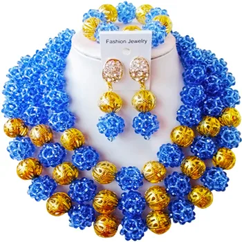 African Hot Sale Blue Color Crystal Women Wedding Beads Necklace Bridal Jewelry Set 3C-SJXJS-14
African Hot Sale Blue Color Crystal Women Wedding Beads Necklace Bridal Jewelry Set 3C-SJXJS-14
