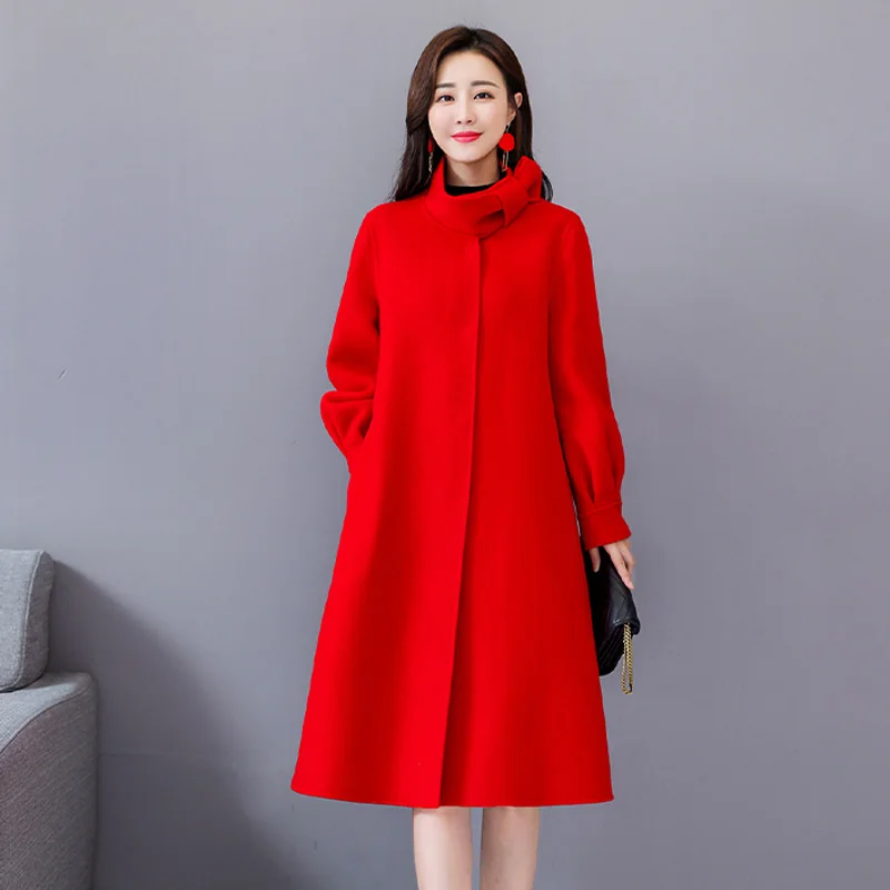 High quality coat female Autumn Winter clothing New Korean Ladies wool coat cloak Elegant women coats warm Woolen coats 1923
High quality coat female Autumn Winter clothing New Korean Ladies wool coat cloak Elegant women coats warm Woolen coats 1923