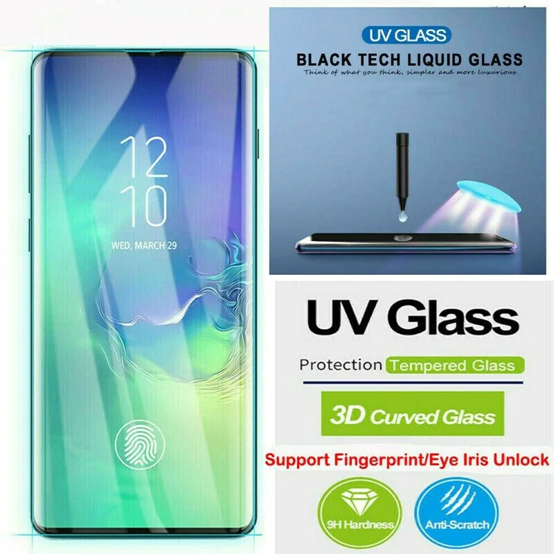 Full UV tempered glass glue For Samsung note10 pro S10 plus S10 lite note 9 8 S8 9 plus screen tector Galaxy
Full UV tempered glass glue For Samsung note10 pro S10 plus S10 lite note 9 8 S8 9 plus screen tector Galaxy