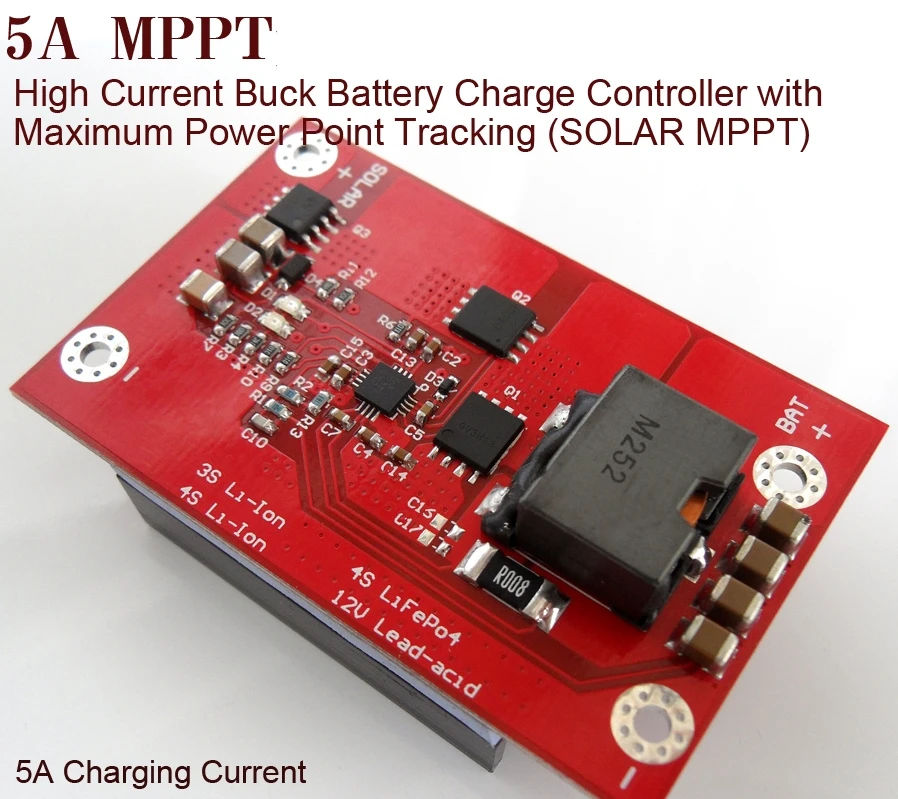 BQ24650 MPPT Solar Panel Charger Controllers 3S 4S 5A Lithium Battery Charging Management Solar Regulator
BQ24650 MPPT Solar Panel Charger Controllers 3S 4S 5A Lithium Battery Charging Management Solar Regulator