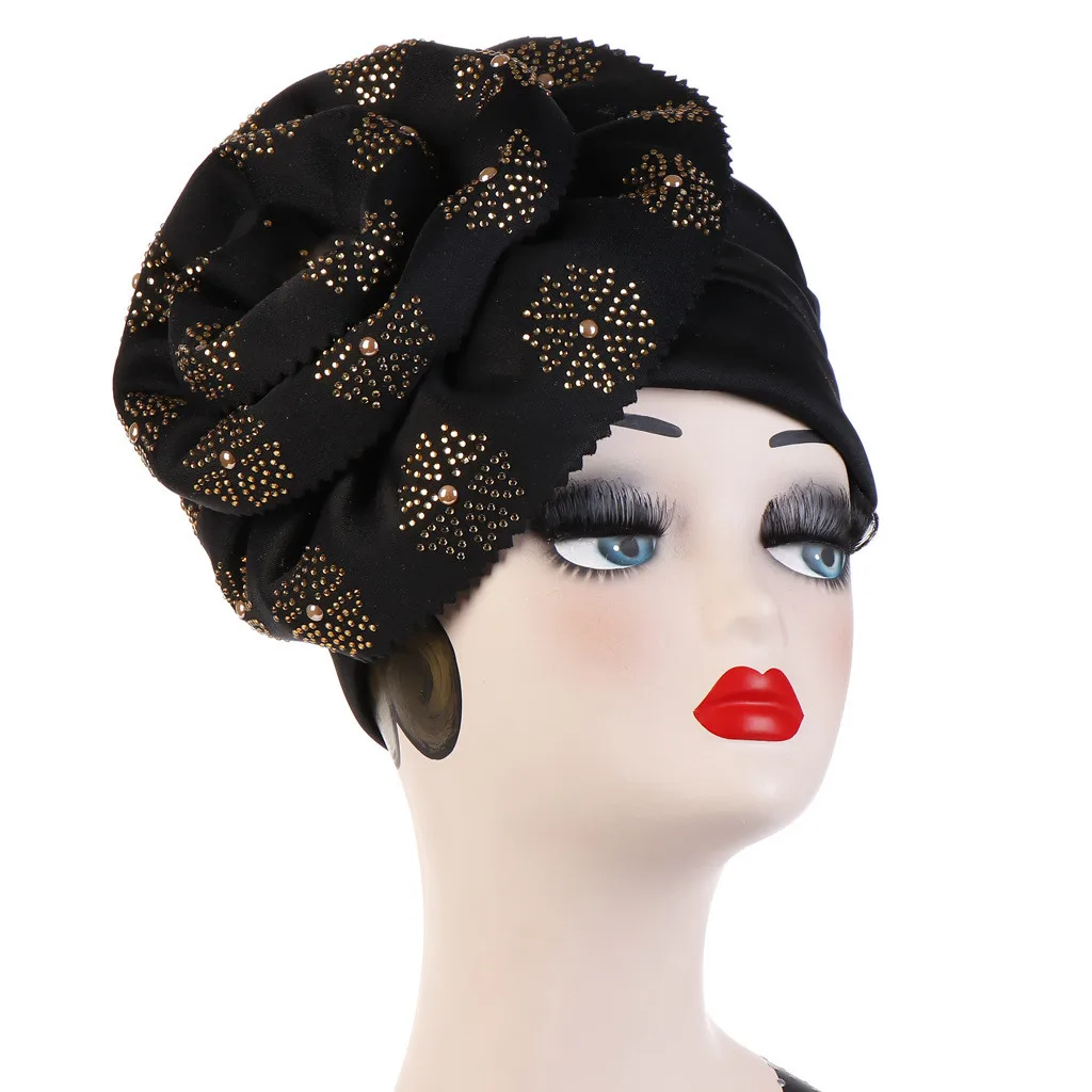 Women Floral Rhinestone Keep Warm Solid Hat Beanie Turban Head Wrap Cap fashionable summer Gift Crystal 2019 a426
Women Floral Rhinestone Keep Warm Solid Hat Beanie Turban Head Wrap Cap fashionable summer Gift Crystal 2019 a426