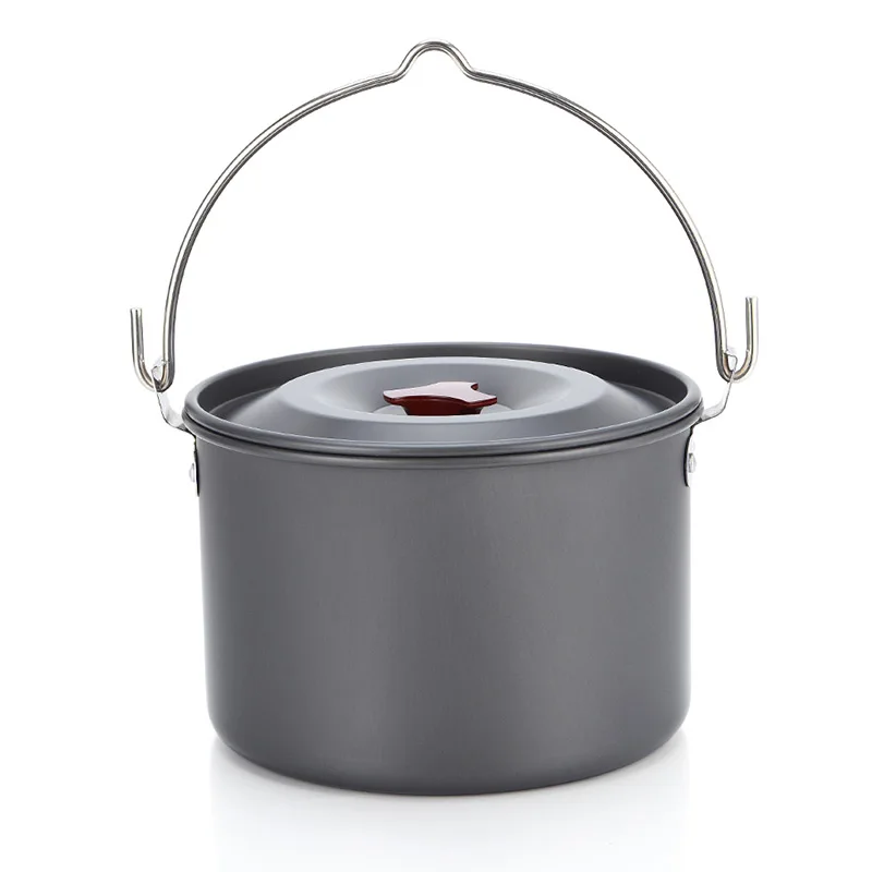 4L Portable Outdoor Picnic Cookware Hanging Cooking Pot For Hunting Camping Hiking Backpacking Aluminum Pot With Storage Bag
4L Portable Outdoor Picnic Cookware Hanging Cooking Pot For Hunting Camping Hiking Backpacking Aluminum Pot With Storage Bag