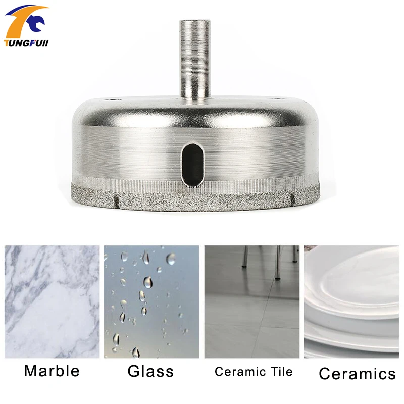 Tungfull Diamond Hole Saw Drill Bit Set Glass Opener Glass Tile Accessories Opener Bits Drill Hole Saw Set Carbide 80mm 4" inch
Tungfull Diamond Hole Saw Drill Bit Set Glass Opener Glass Tile Accessories Opener Bits Drill Hole Saw Set Carbide 80mm 4" inch