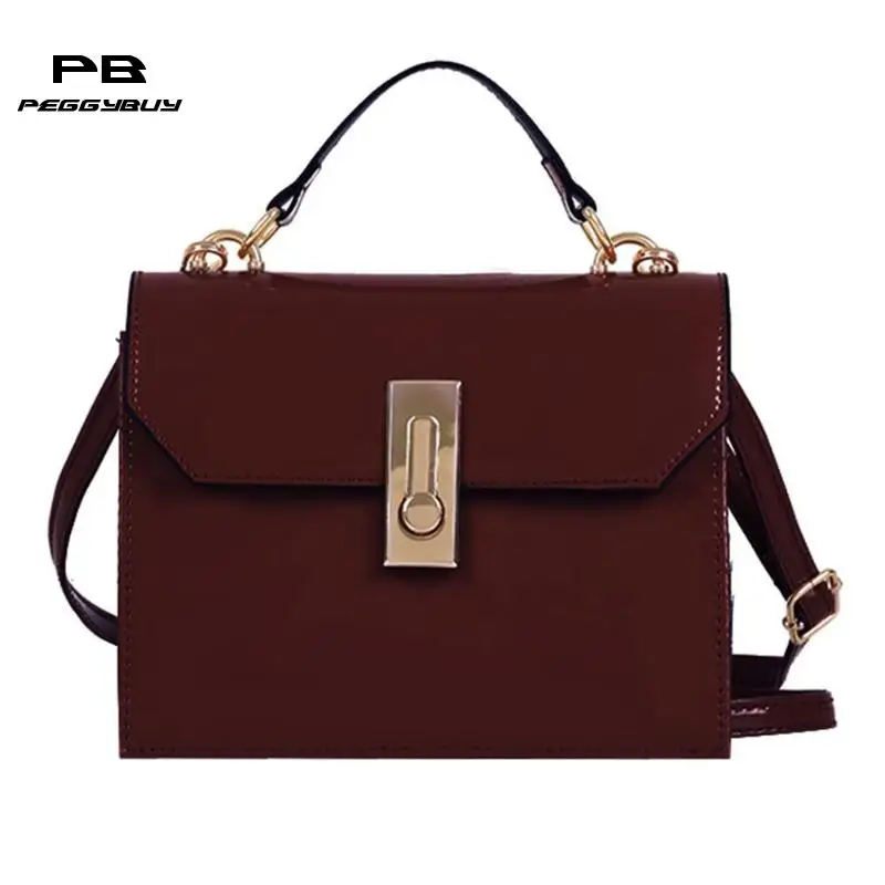 Simple Patent Leather Women Vintage Crossbody Handbag Solid Patent Square Messenger Shoulder Bag for Girls Female Daily Use Bag
Simple Patent Leather Women Vintage Crossbody Handbag Solid Patent Square Messenger Shoulder Bag for Girls Female Daily Use Bag