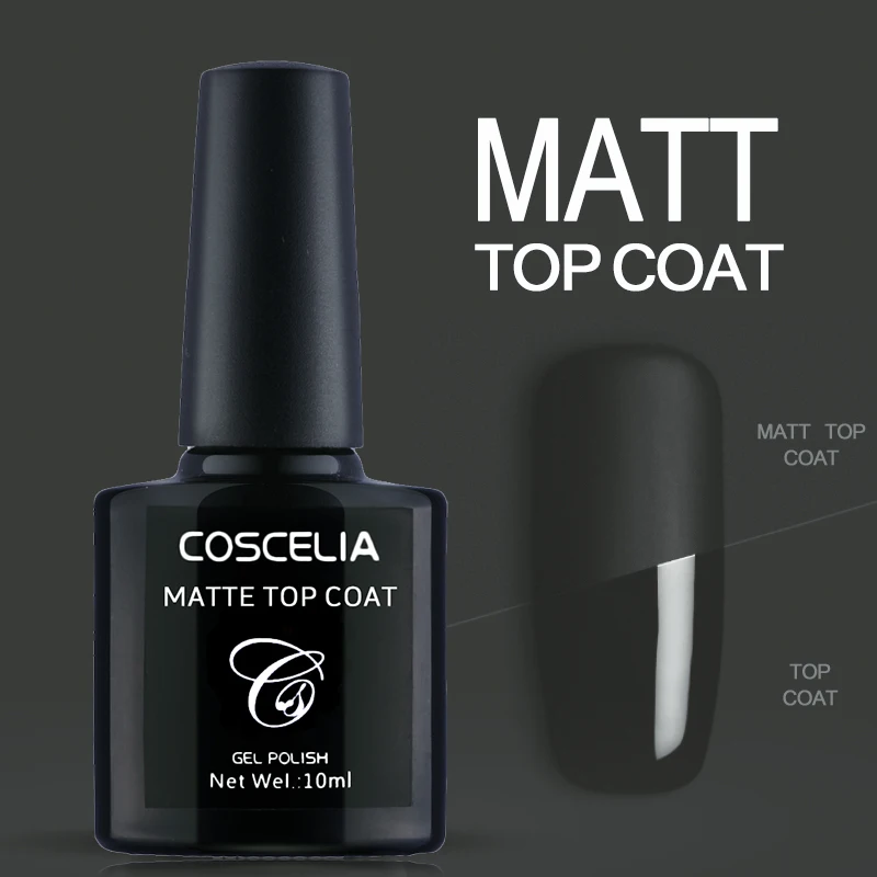 COSCELIA Black Bottle 10ML Matt Top Coat Gel Nail Polish Nail Art Nail Gel Polish UV LED Soak-Off Dull Frosted Surface Permanent
COSCELIA Black Bottle 10ML Matt Top Coat Gel Nail Polish Nail Art Nail Gel Polish UV LED Soak-Off Dull Frosted Surface Permanent