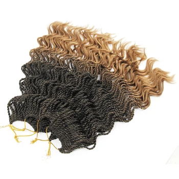 Faux Locs Curly Senegalese Twist Hair 14Inch 35Strands/Pack Synthetic Braiding Hair Ombre Crochet Hair
Faux Locs Curly Senegalese Twist Hair 14Inch 35Strands/Pack Synthetic Braiding Hair Ombre Crochet Hair