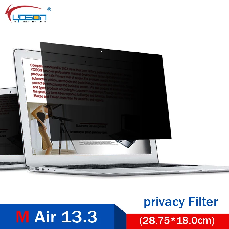 Image Privacy Filter for M Air 13.3 inch 28.75*18cm Laptop laptop screen protector Anti spy anti peeping dirty proof screen protector