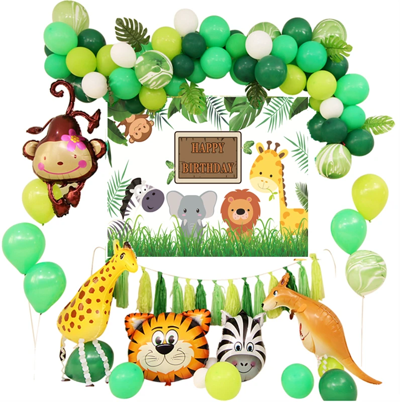 Birthday Party Decoration Kids Animal Balloon Set Safari Wildlife Monkey Giraffe Kangaroo Green Forest Latex Ballon Garland Set
Birthday Party Decoration Kids Animal Balloon Set Safari Wildlife Monkey Giraffe Kangaroo Green Forest Latex Ballon Garland Set