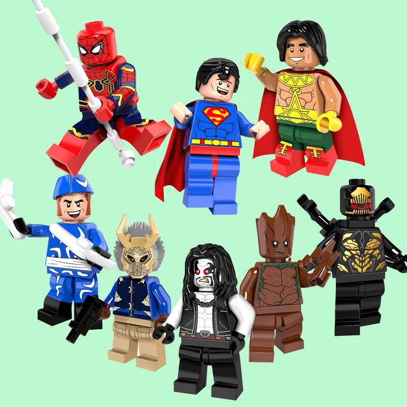 PG8109 Super Heroes El Dorado,Spider-man,Gill Mongol Thanos Warrior,Bounty Hunter Lobo,Boomerang Building Block Toys Gift
PG8109 Super Heroes El Dorado,Spider-man,Gill Mongol Thanos Warrior,Bounty Hunter Lobo,Boomerang Building Block Toys Gift