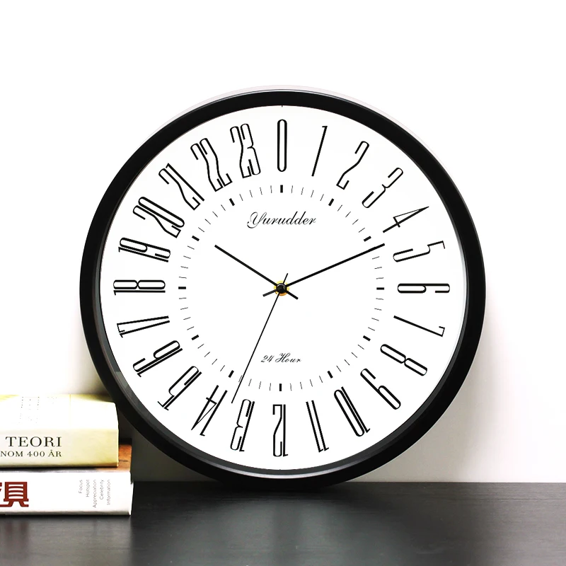 Newest 24 Hour Dial Design 2 Living Room 12 Lnches Metal Frame Modern Fashion Decorative Round Wall clock
Newest 24 Hour Dial Design 2 Living Room 12 Lnches Metal Frame Modern Fashion Decorative Round Wall clock
