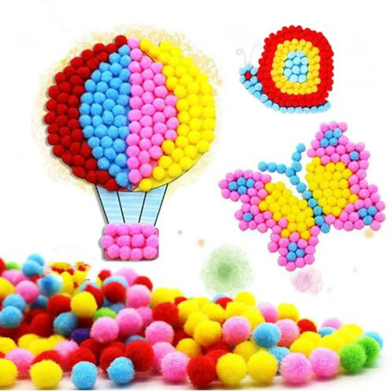 1 PC Baby Kids Creative DIY Plush Ball Painting Stickers Children Educational Handmade Material Cartoon Puzzles Crafts Toy gifts
1 PC Baby Kids Creative DIY Plush Ball Painting Stickers Children Educational Handmade Material Cartoon Puzzles Crafts Toy gifts