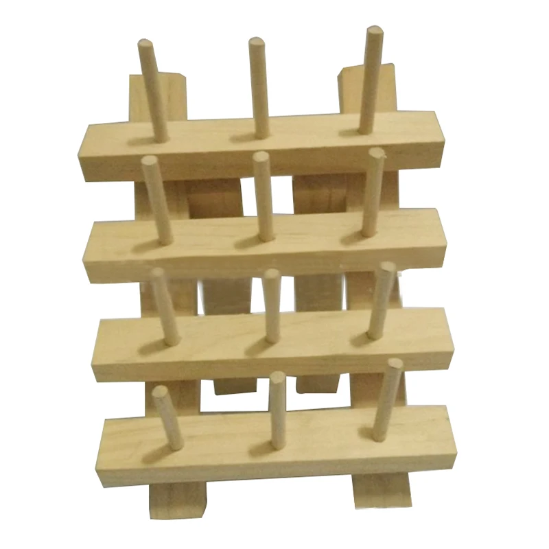 12 Spool Wooden Bobbin Thread Rack and Organizer for Sewing Quilting Embroidery Craft
12 Spool Wooden Bobbin Thread Rack and Organizer for Sewing Quilting Embroidery Craft