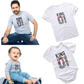 Parent Child Outfit Summer Daddy and Me Clothes Baby Cotton Short Sleeve Romper Jumpsuit Dad T-shirt Family Matching Clothes
Parent Child Outfit Summer Daddy and Me Clothes Baby Cotton Short Sleeve Romper Jumpsuit Dad T-shirt Family Matching Clothes