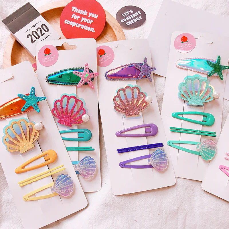 HZ 2019 New 6pcs/set Colorful Laser Shell Starfish Imitation Pearl Shiny Clip Hair Clip Hair Accessories for Women Kids Holiday
HZ 2019 New 6pcs/set Colorful Laser Shell Starfish Imitation Pearl Shiny Clip Hair Clip Hair Accessories for Women Kids Holiday