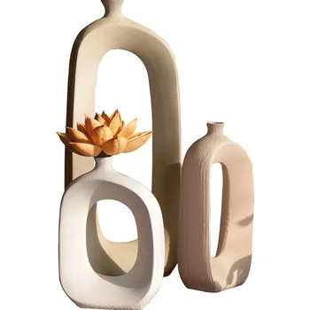 Creative Ceramic Stem Flower Vases Hollow Vase Floral Ornaments Home Living Room Countertop Decoration Flower Insert R1786
Creative Ceramic Stem Flower Vases Hollow Vase Floral Ornaments Home Living Room Countertop Decoration Flower Insert R1786